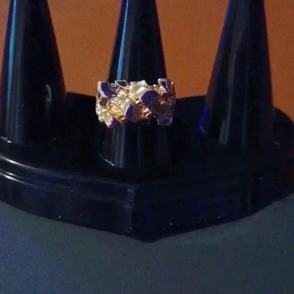 🌹Gold plated nugget ring - Picture 3 of 10